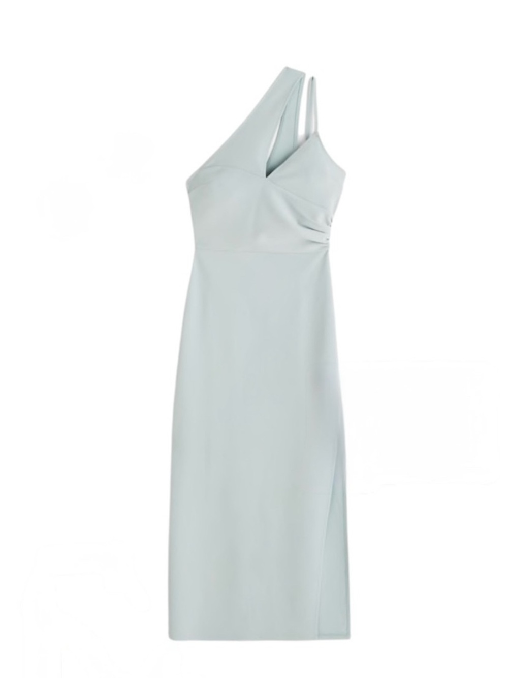 Abercrombie One-Shoulder Mint Green Midi Dress